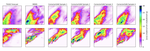 Increasing the accuracy and resolution of precipitation forecasts using deep generative models